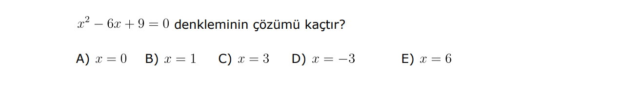 Soru 1