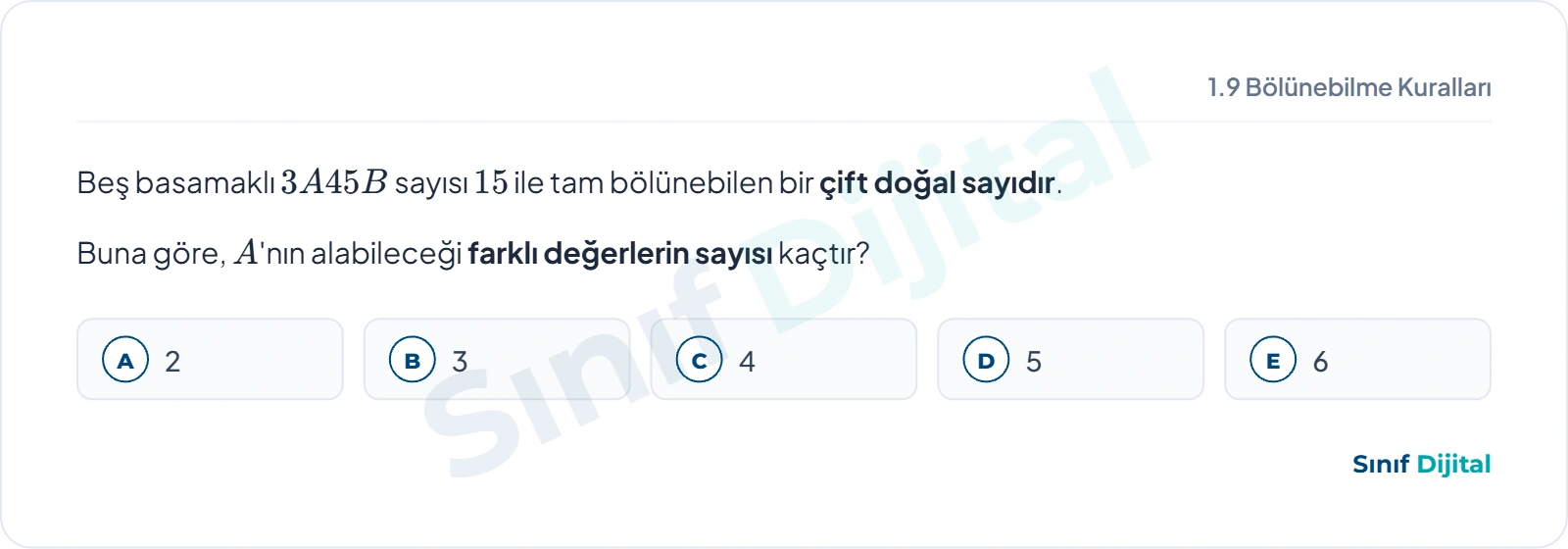 Soru 1